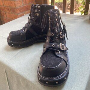 SZ 10 Demonia LILITH-278 Black Boots